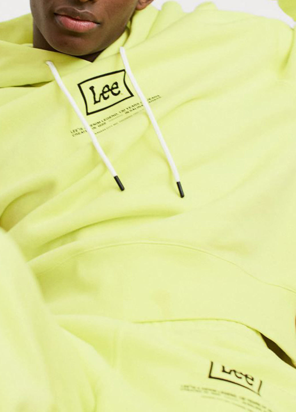 Толстовка H&M логотип жёлтая спортивная