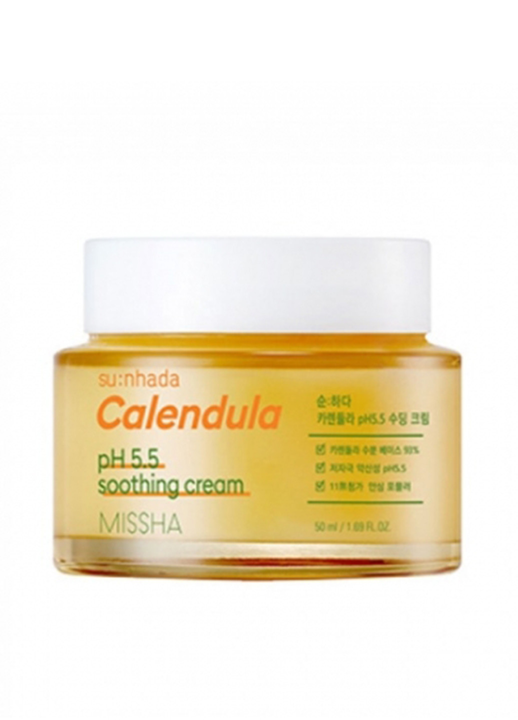 Крем успокаивающий для чувствительной кожи Su:Nhada Calendula pH, 50 мл MISSHA