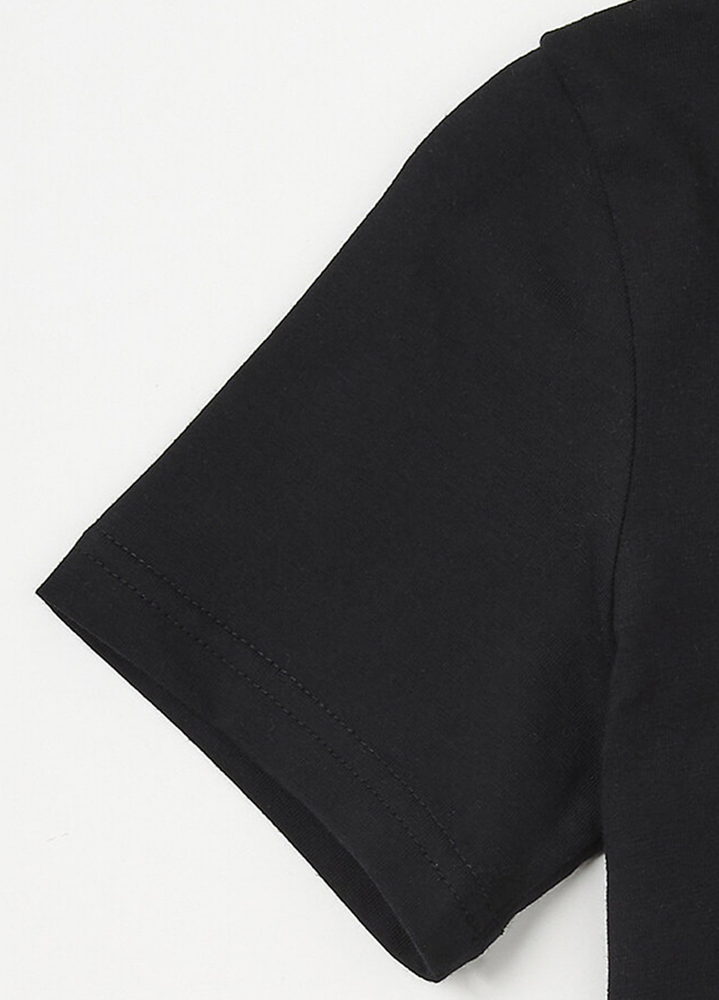 Чорна літня футболка Garnamama