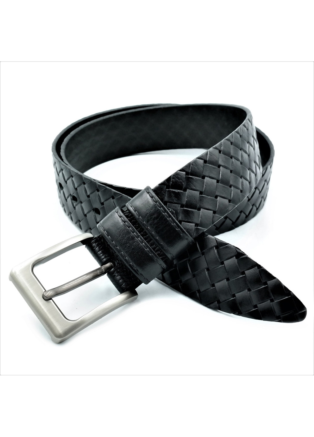 Чоловічий шкіряний ремінь 110-125х4 см Weatro (252413294)