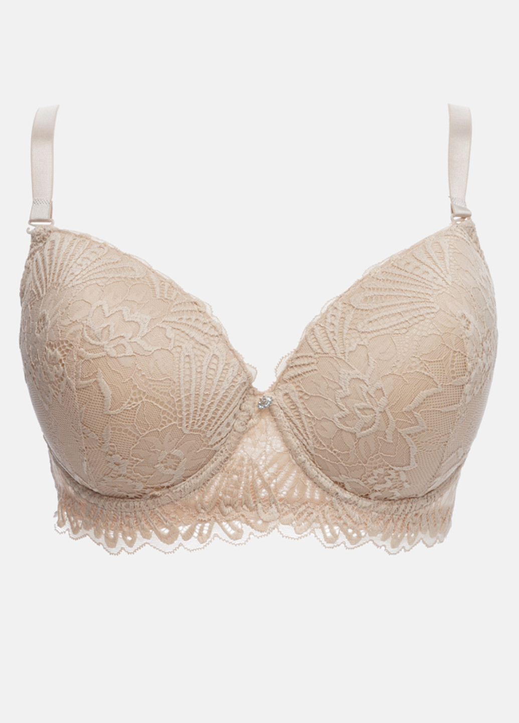 Бежевий бюстгальтер Intimates з кісточками поліамід, мереживо