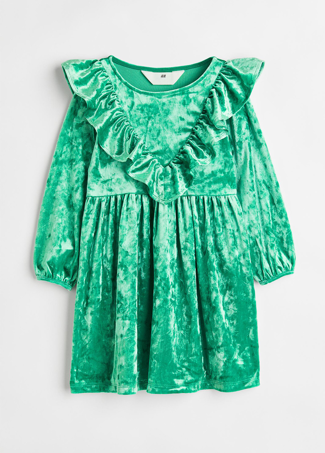 Зелёное платье H&M (276839379)