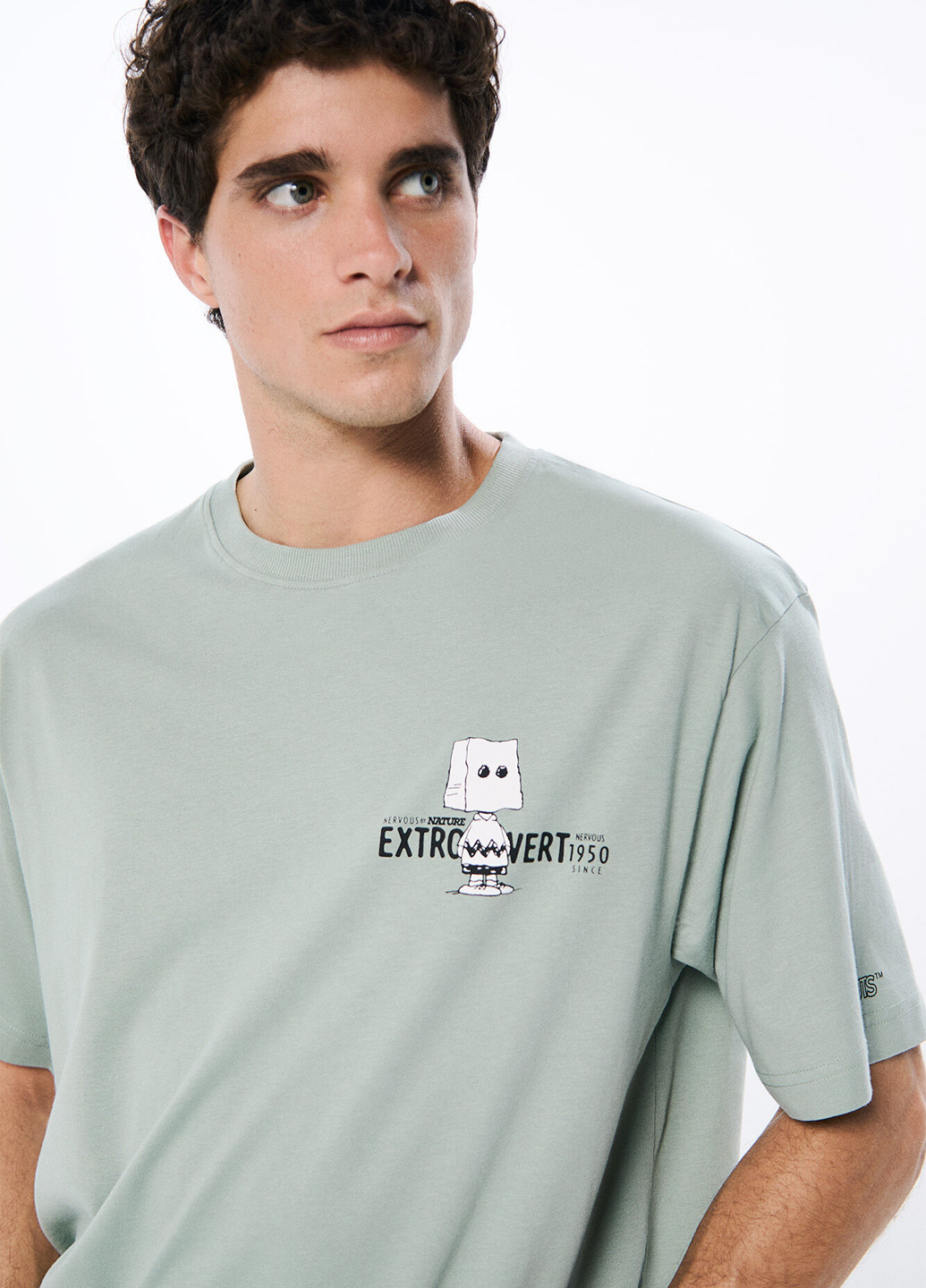 Сіро-зелена футболка Springfield