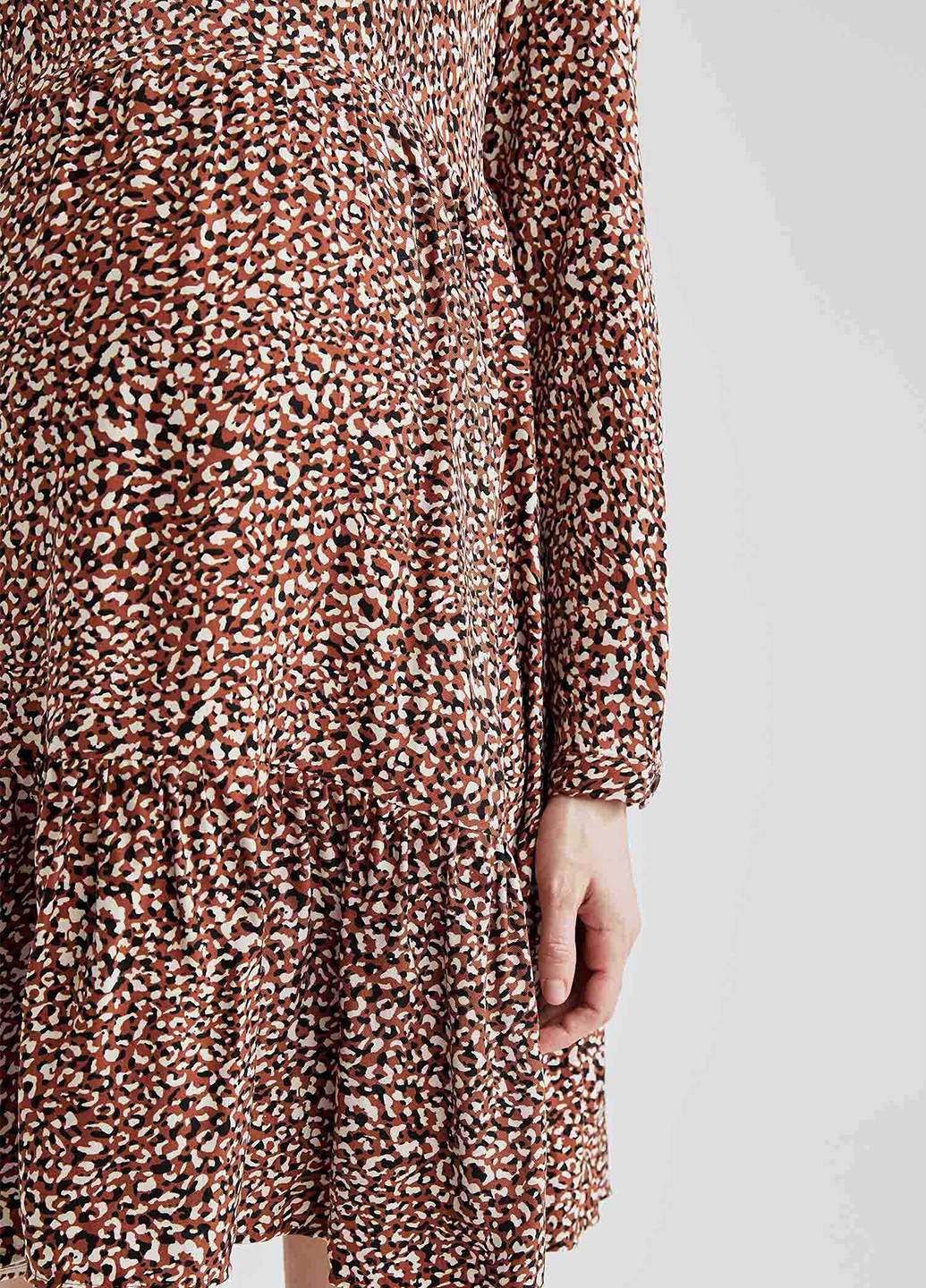 Світло-коричнева кежуал платье для беременных кльош DeFacto