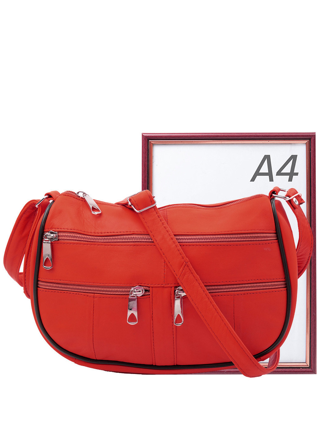 Жіноча шкіряна сумка 23х18х8 см TuNoNa (195546991)