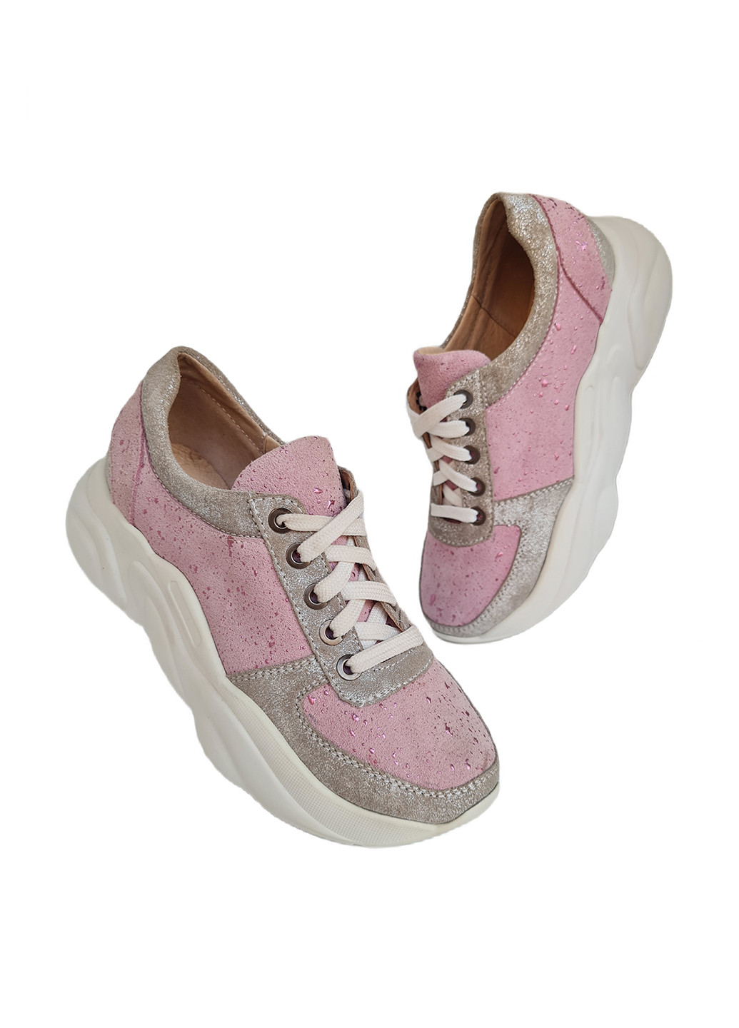 Розовые демисезонные кроссовки N-Style
