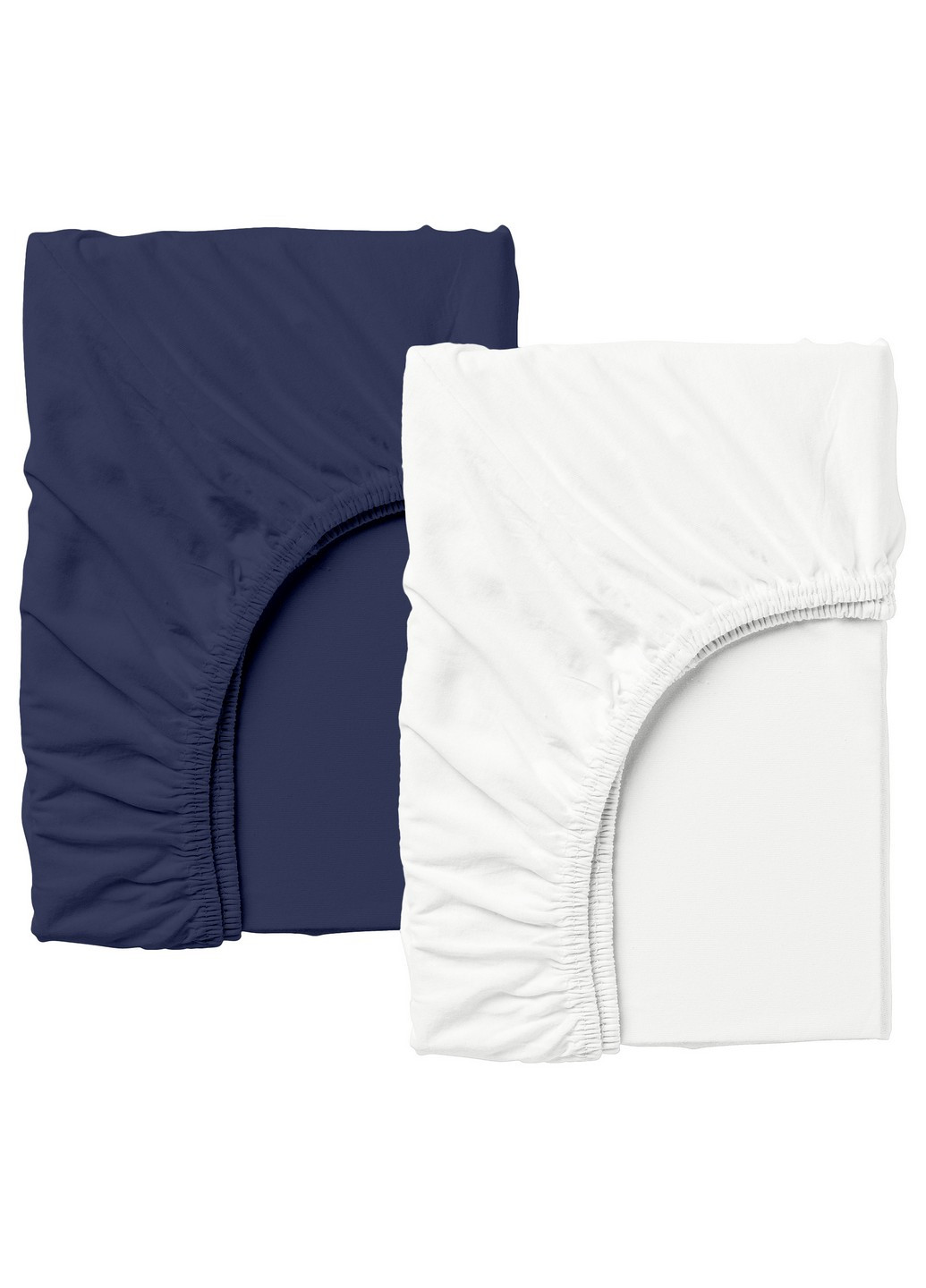 Набір простирадлом на гумці (2 шт) 90х200х20 WHITE/DARK BLUE Cosas Set_White_DarkBlue_90x200_2 (250393449)