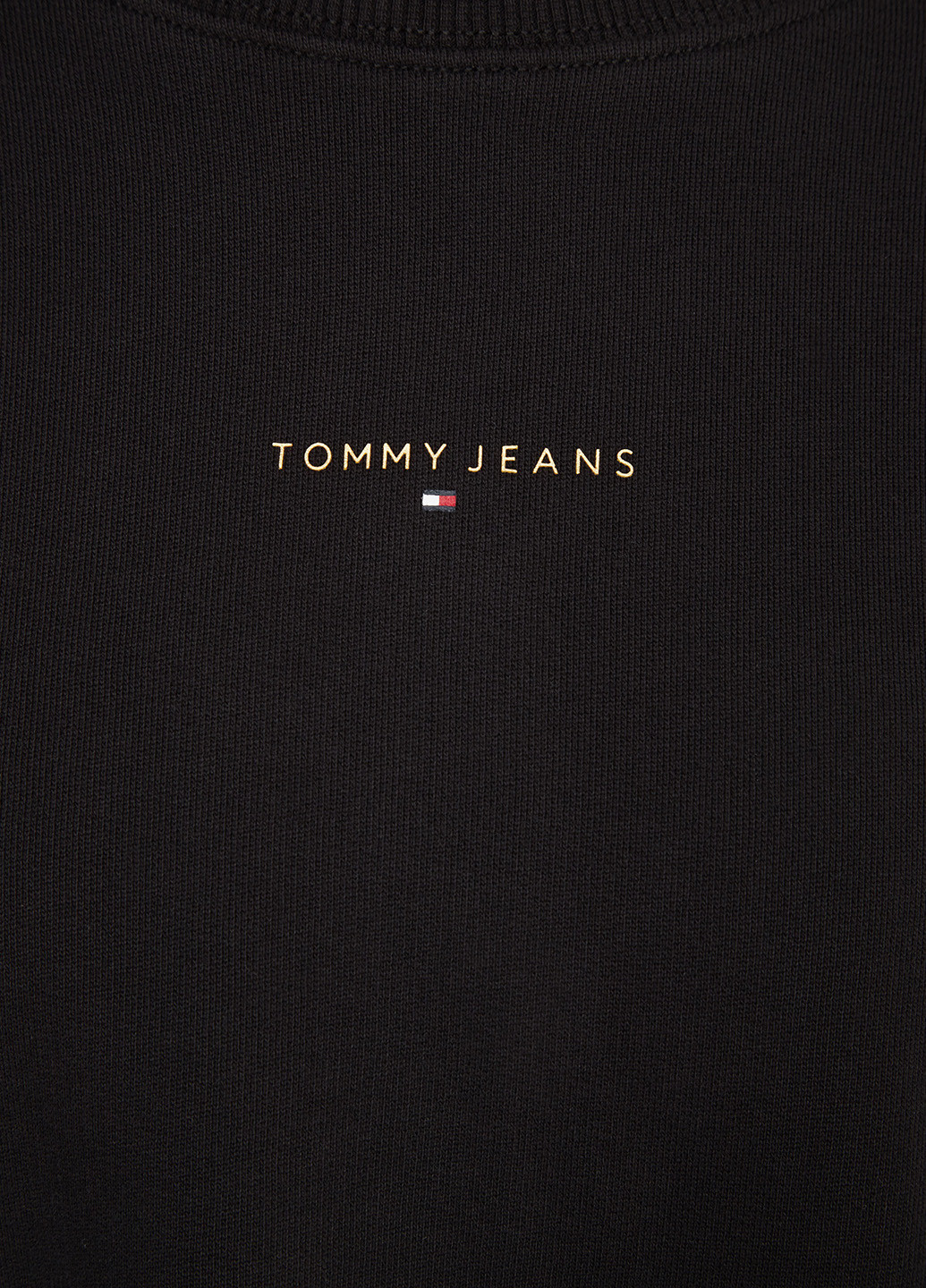 Чорний світшот Tommy Jeans логотип без декору (315010079)