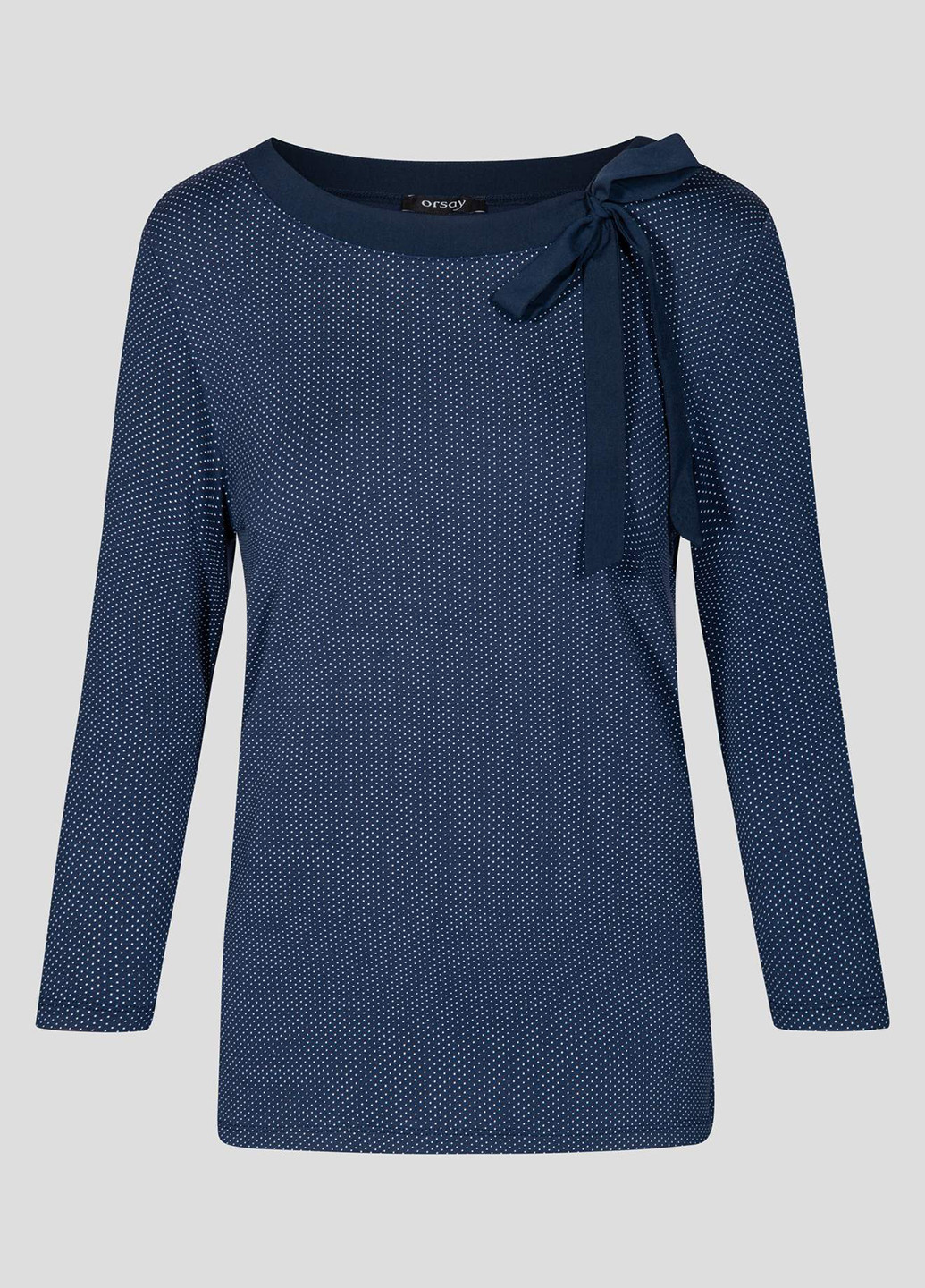 Темно-синяя демисезонная блуза с длинным рукавом Orsay