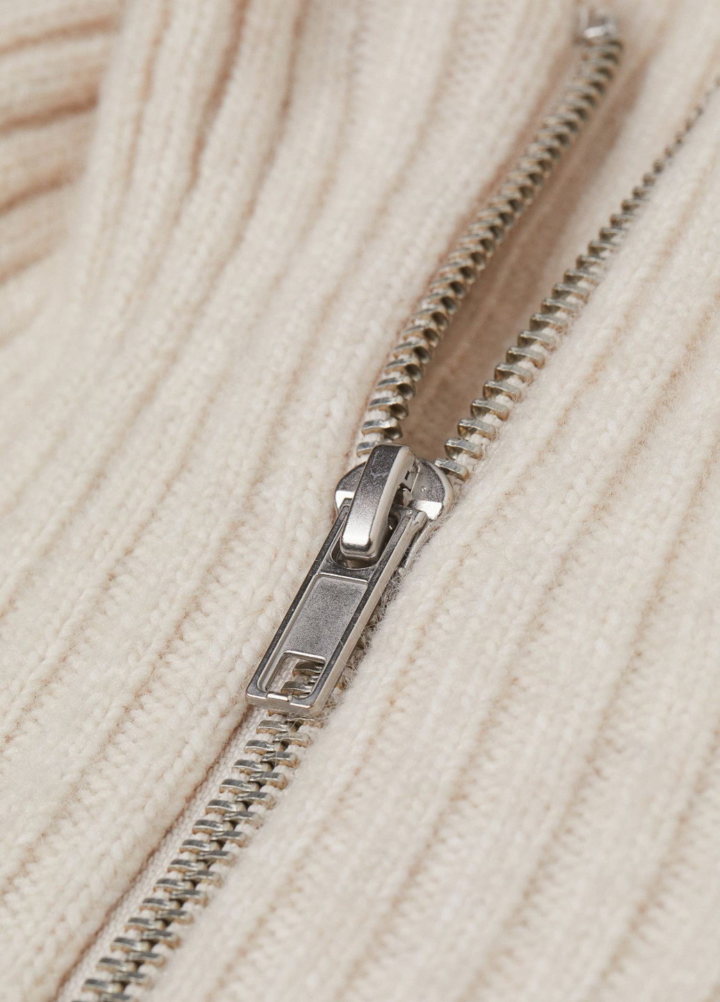 Светло-бежевое кэжуал сукня зимова платье-свитер H&M однотонное