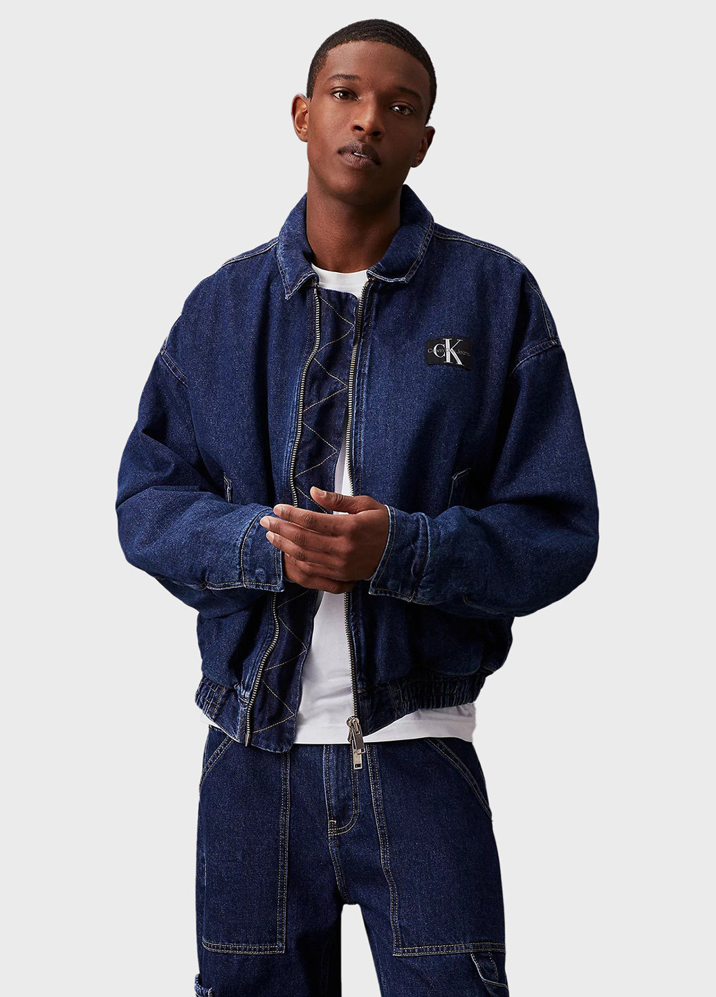 Синя демісезонна куртка Calvin Klein Jeans