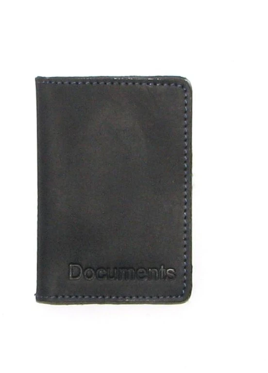 Подарочный набор №11 (ключница + обложка на права, ID паспорт) синий DNK Leather (253933681)