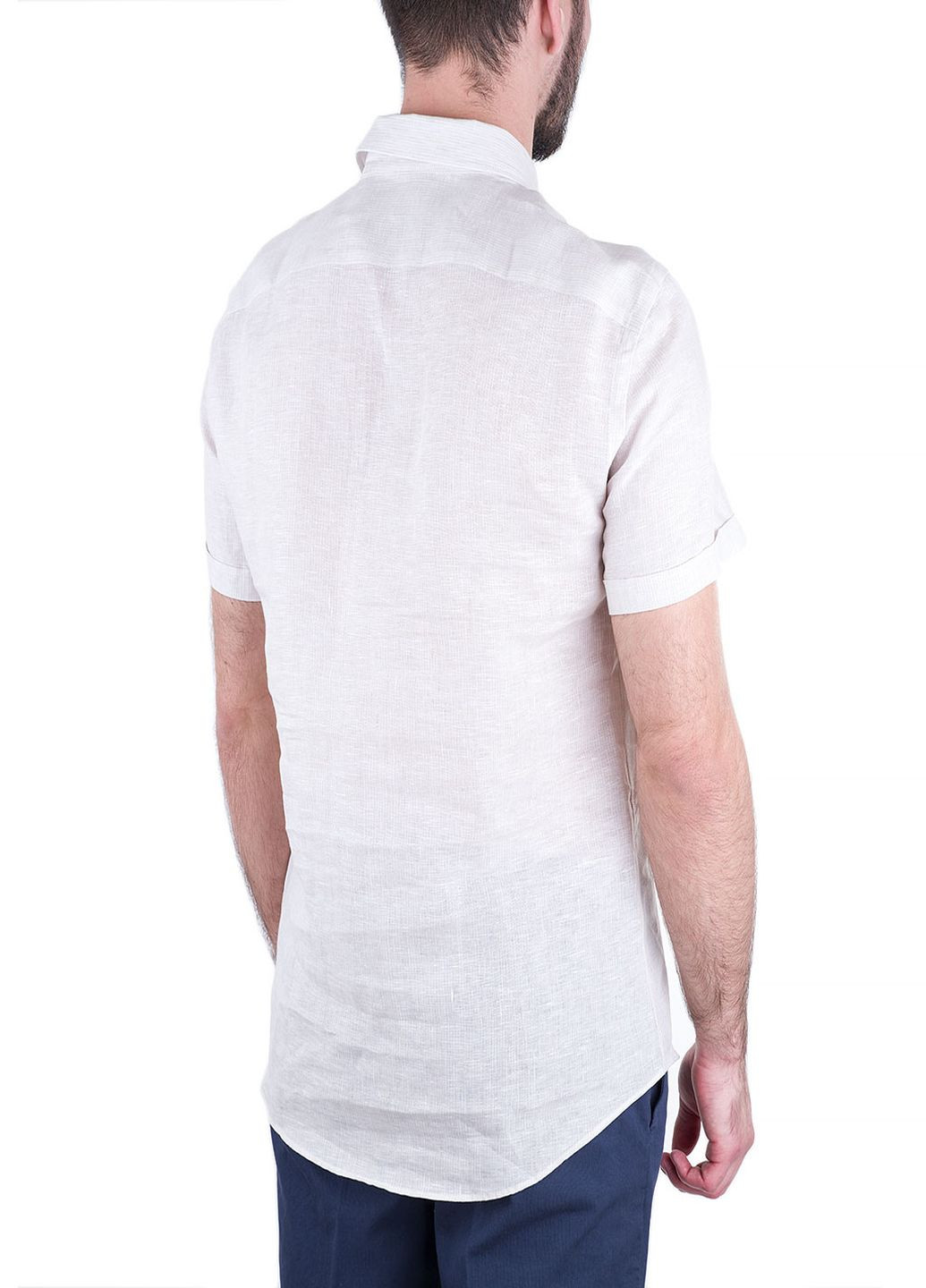 Белая рубашка однотонная Trussardi Jeans