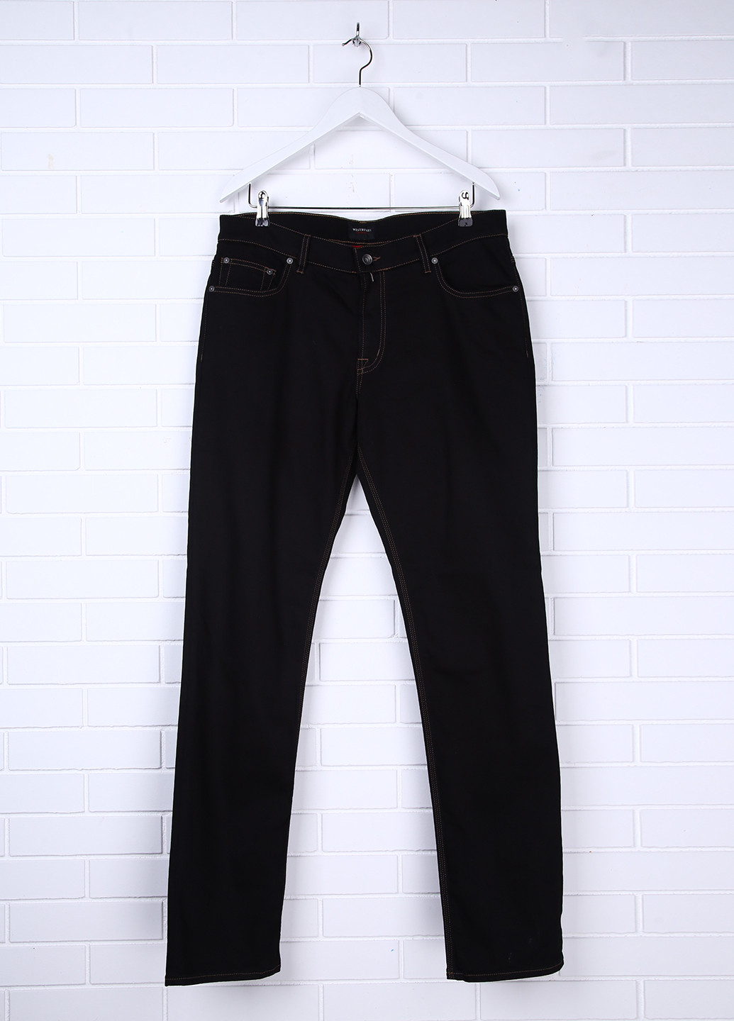 Черные демисезонные со средней талией джинсы Westbury