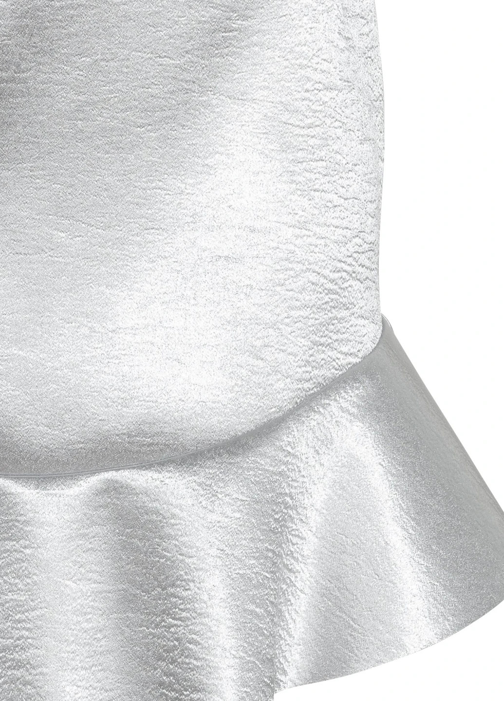 Серебряная кэжуал однотонная юбка H&M