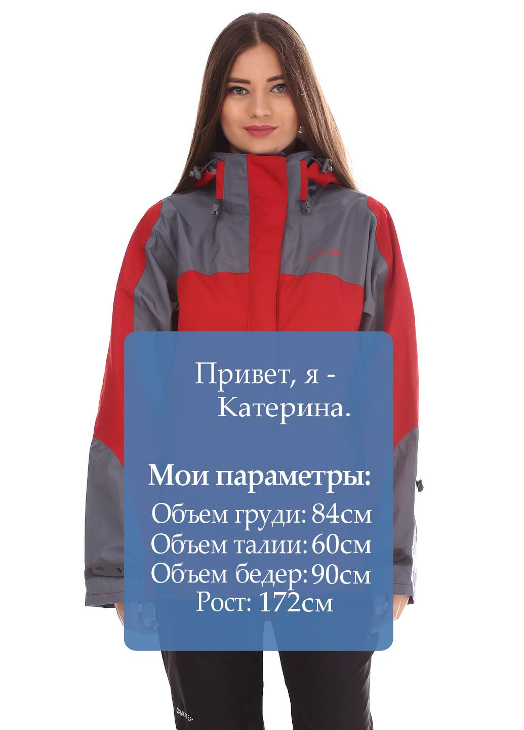Красная демисезонная куртка лыжная Trespass