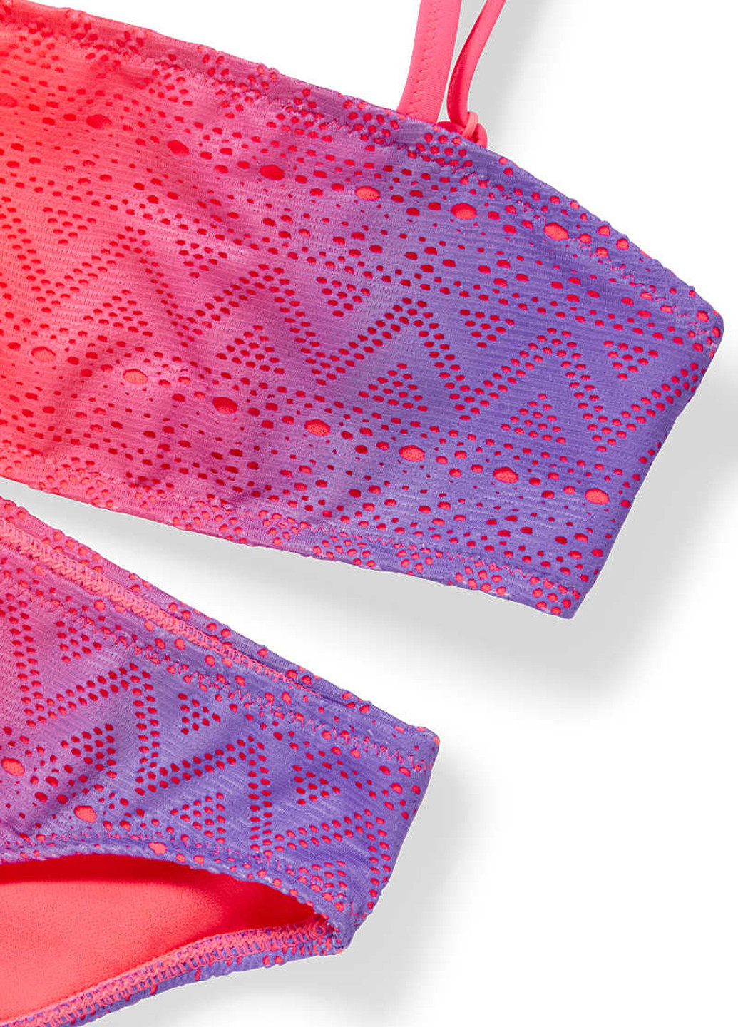 Коралловый летний купальник (топ, трусики) топ, раздельный C&A