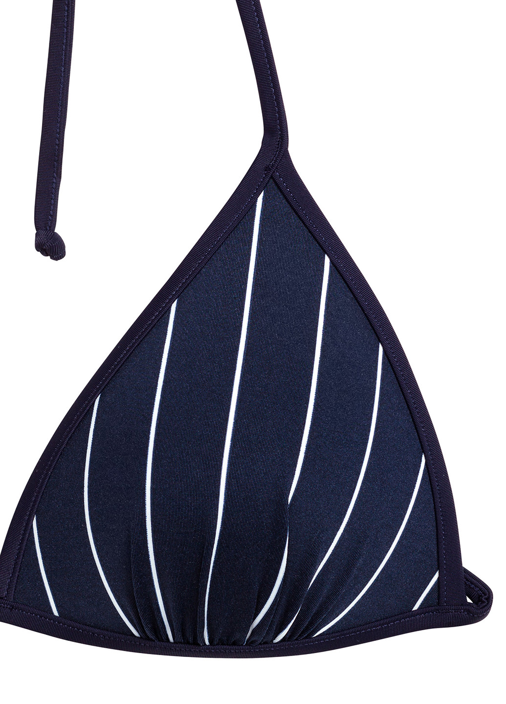 Купальный лиф H&M бикини полоска тёмно-синий пляжный