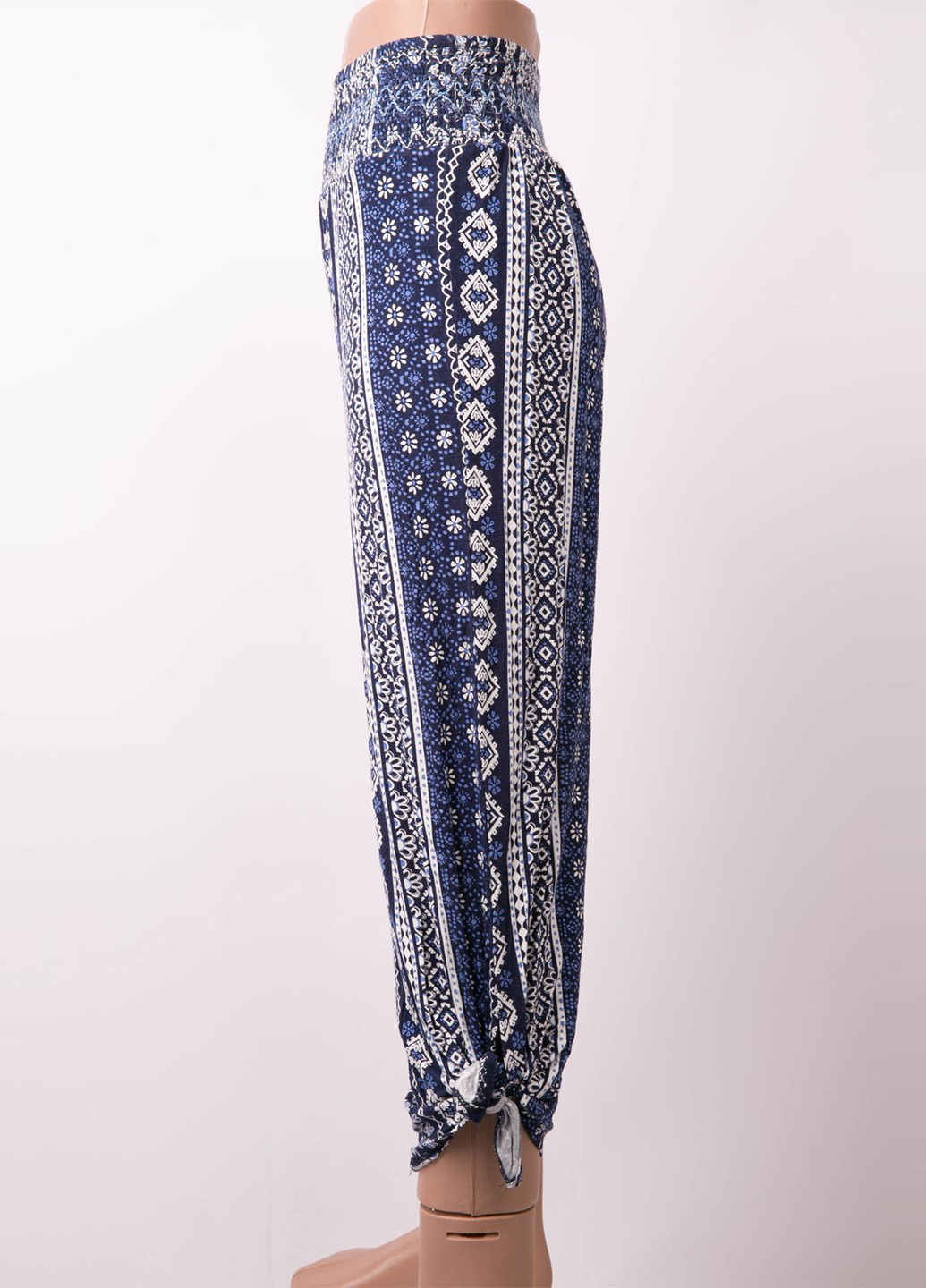 Темно-синие кэжуал летние укороченные, зауженные брюки Justice