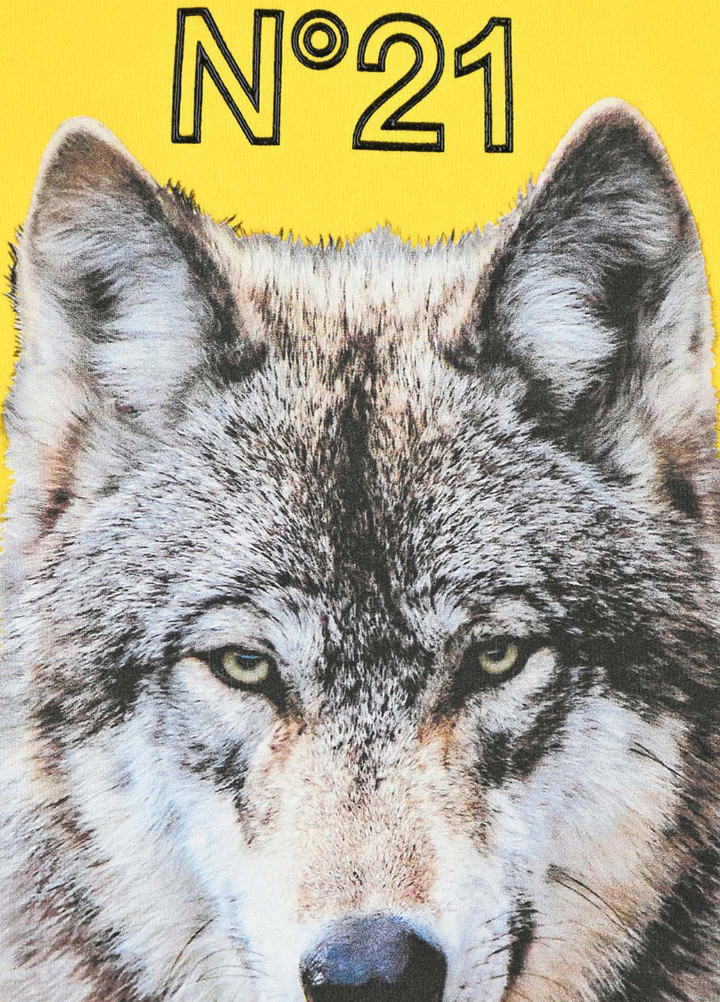 Желтая летняя футболка N°21