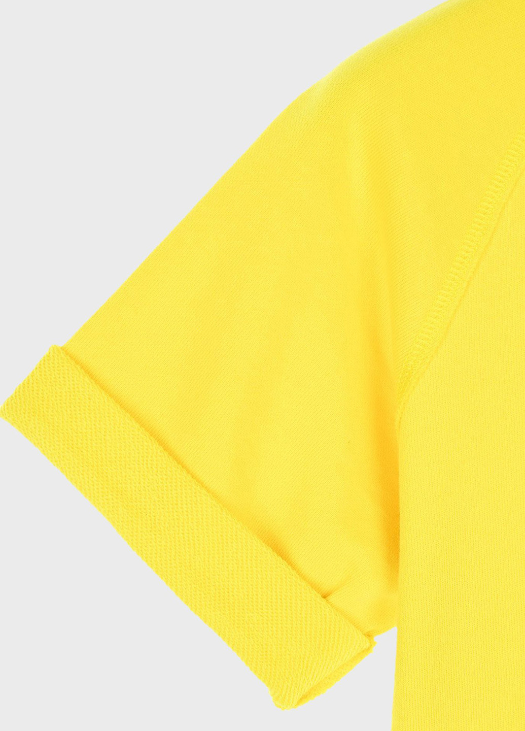 Желтая летняя футболка N°21