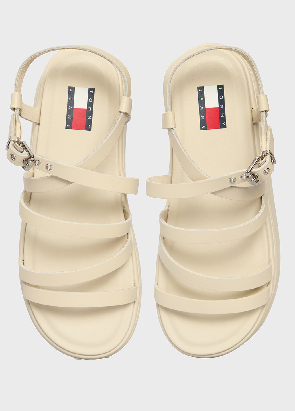 Белые босоножки Tommy Jeans с ремешком с логотипом