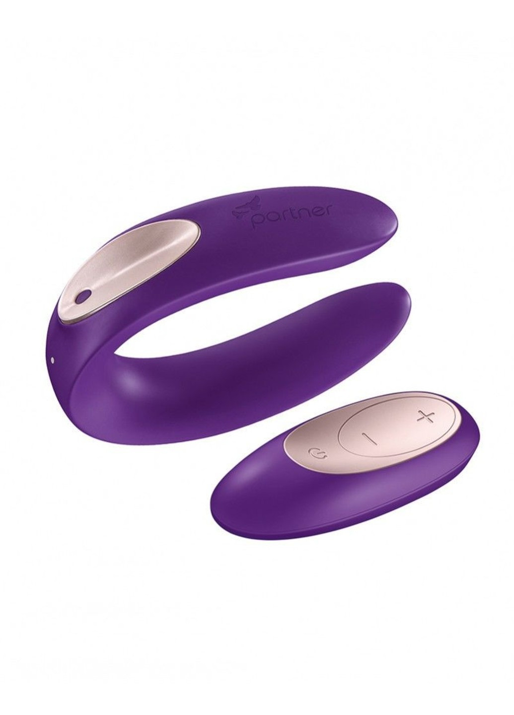 Вибратор для пар Double Plus Remote с пультом ДУ и двумя моторчиками Satisfyer (256537803)