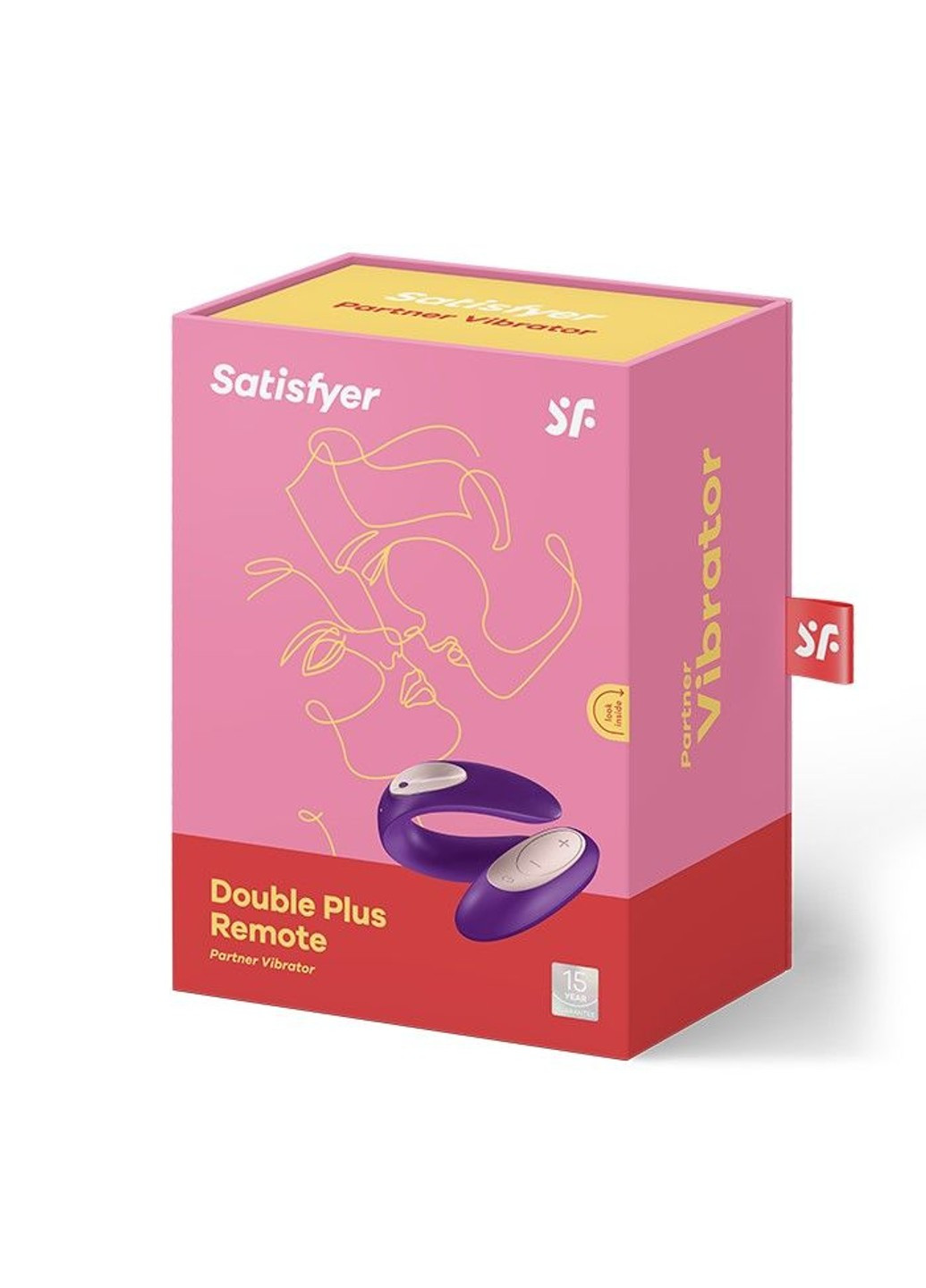 Вибратор для пар Double Plus Remote с пультом ДУ и двумя моторчиками Satisfyer (256537803)
