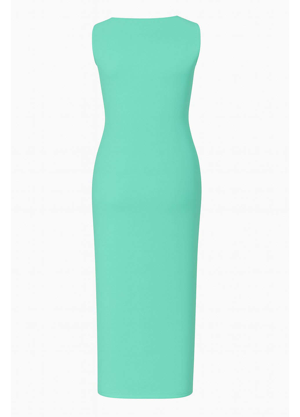 Мятное кэжуал платье футляр Sassofono однотонное