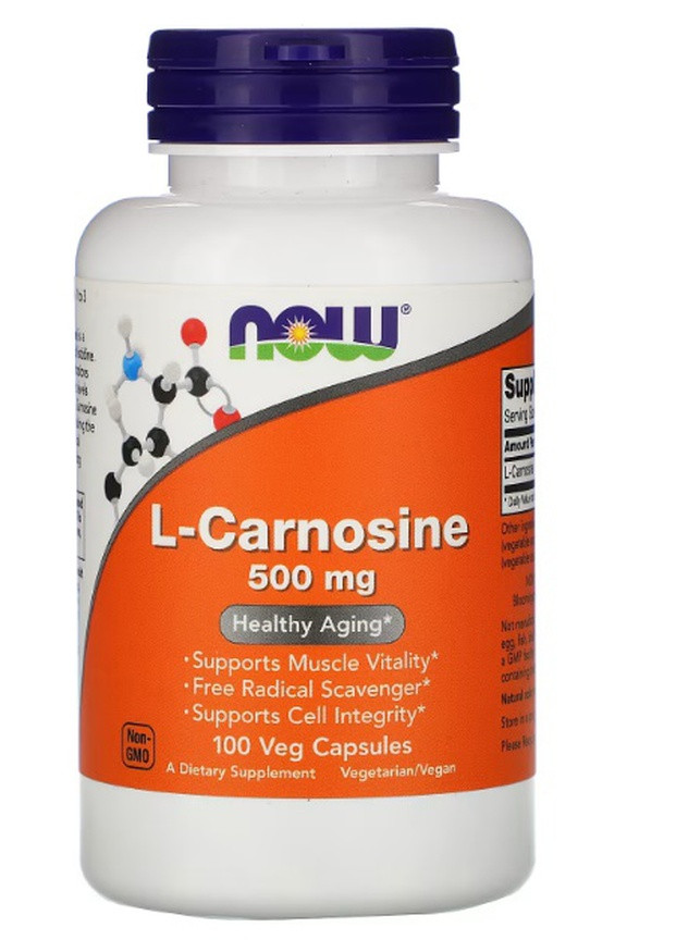 L-Carnosine 500 mg 100 Veg Caps Now Foods (256380139)