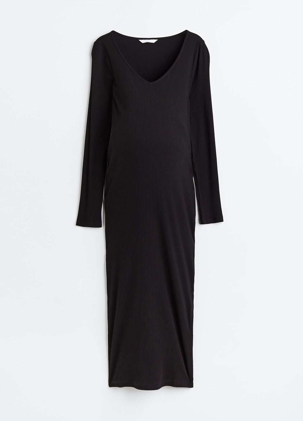 Чорна кежуал сукня для вагітних силуетна H&M однотонна