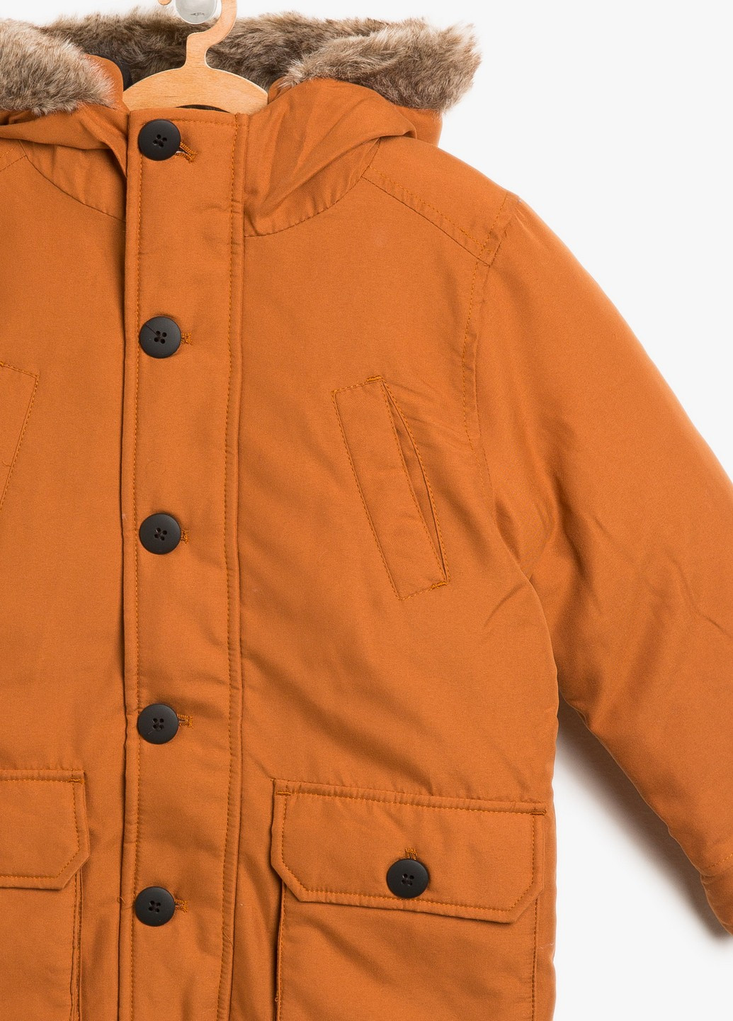 Оранжевая зимняя куртка KOTON
