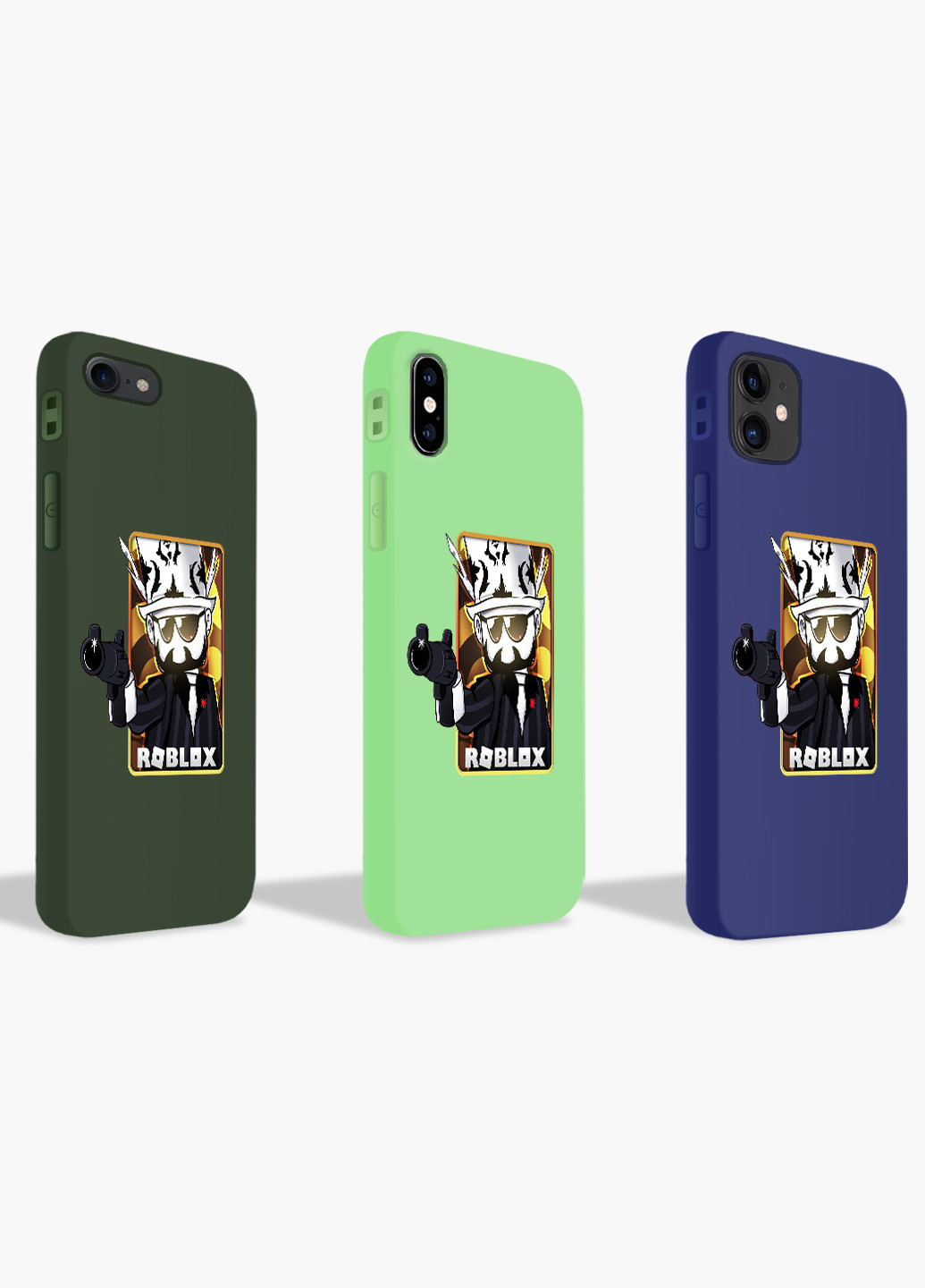 Чохол силіконовий Apple Iphone X Роблокс (Roblox) Білий (6129-1222) MobiPrint (219357218)