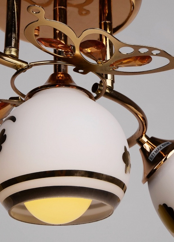 Люстра стельова класична LK-383S/3 E27 G Brille (253887921)