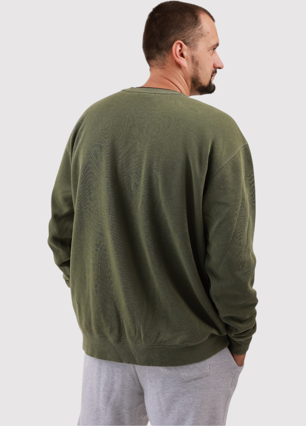 Хакі світшот Yesterdays однотонний без декору (361422208)