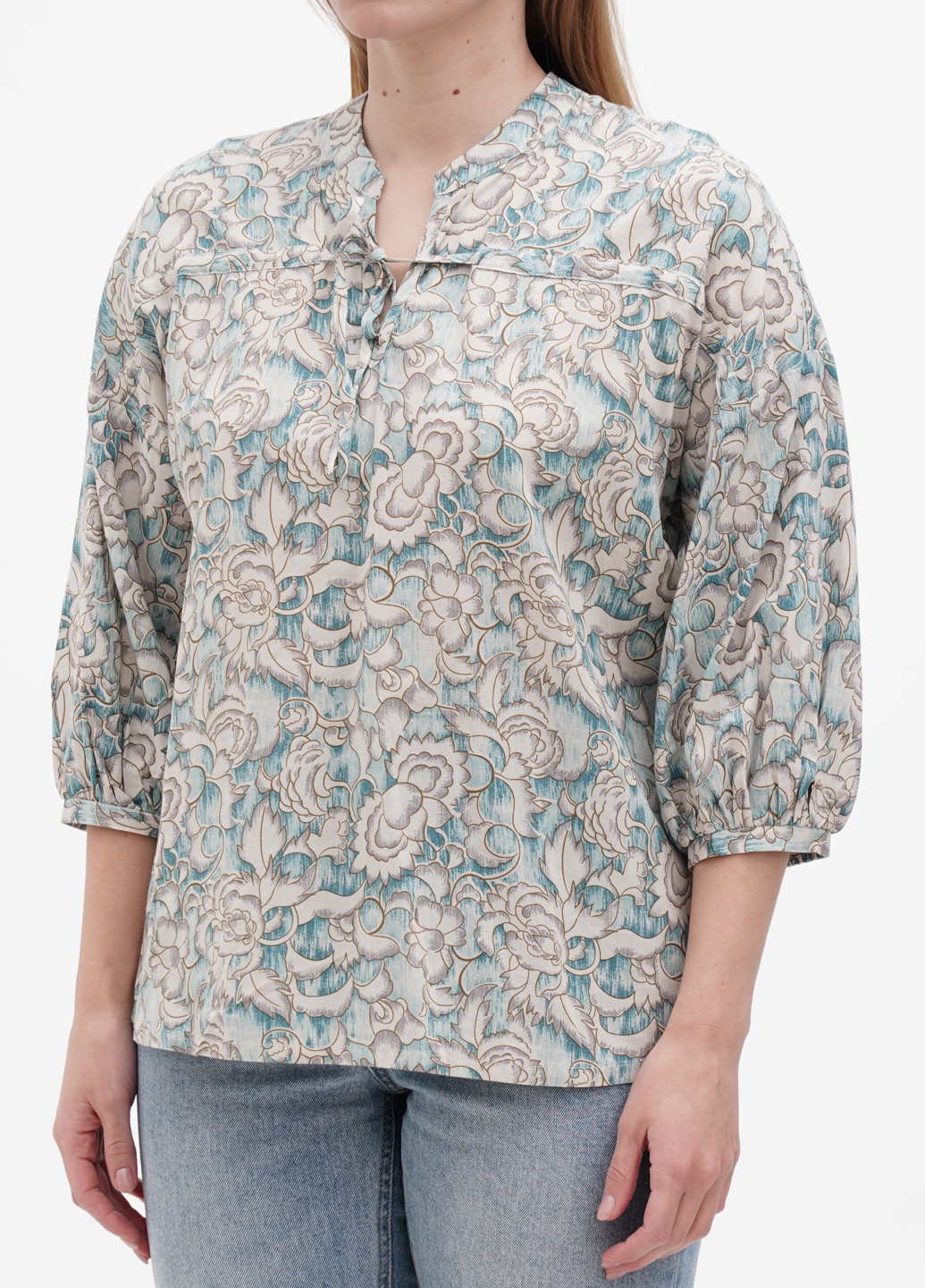 Комбинированная летняя блуза Thought