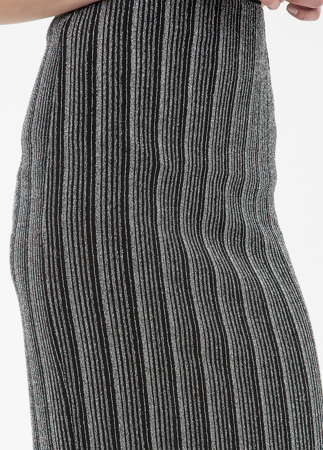 Серебряная кэжуал юбка KOTON карандаш