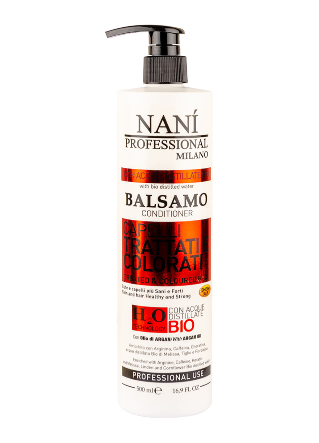 Бальзам-кондиционер Treated&Coloured Hair 500 мл Nani Professional Milano (238511463)
