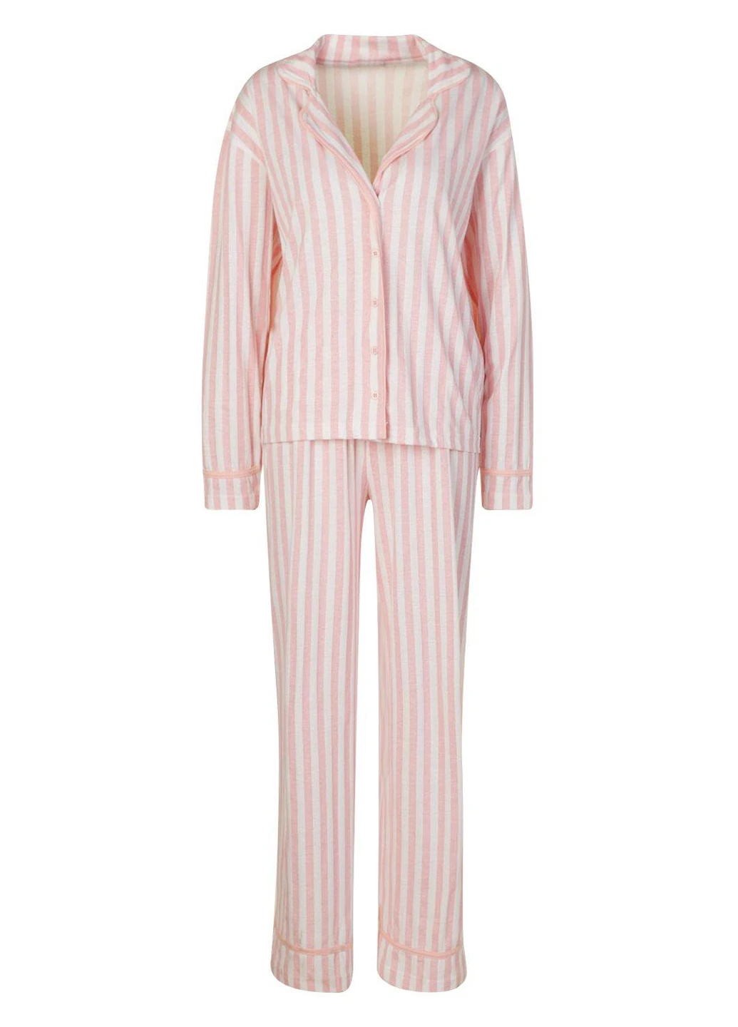 Розовая всесезон пижама (рубашка, брюки) рубашка + брюки Boohoo