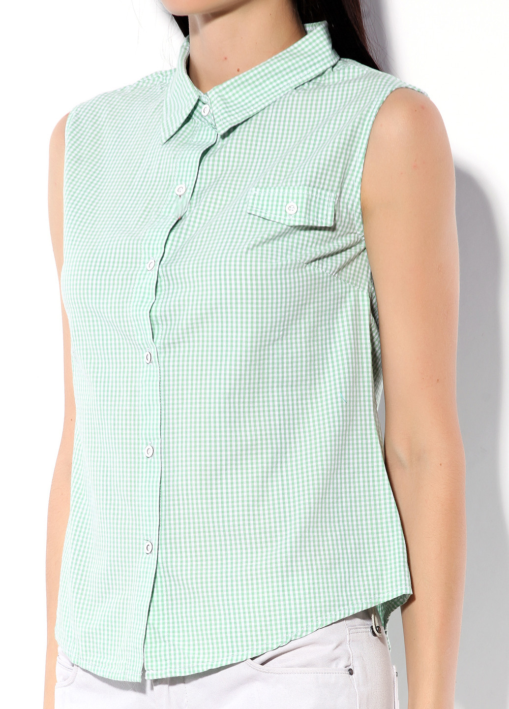 Зеленая демисезонная блуза Madoc