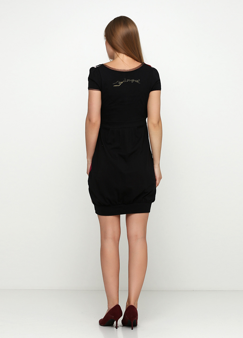 Чорна кежуал сукня Desigual з абстрактним візерунком