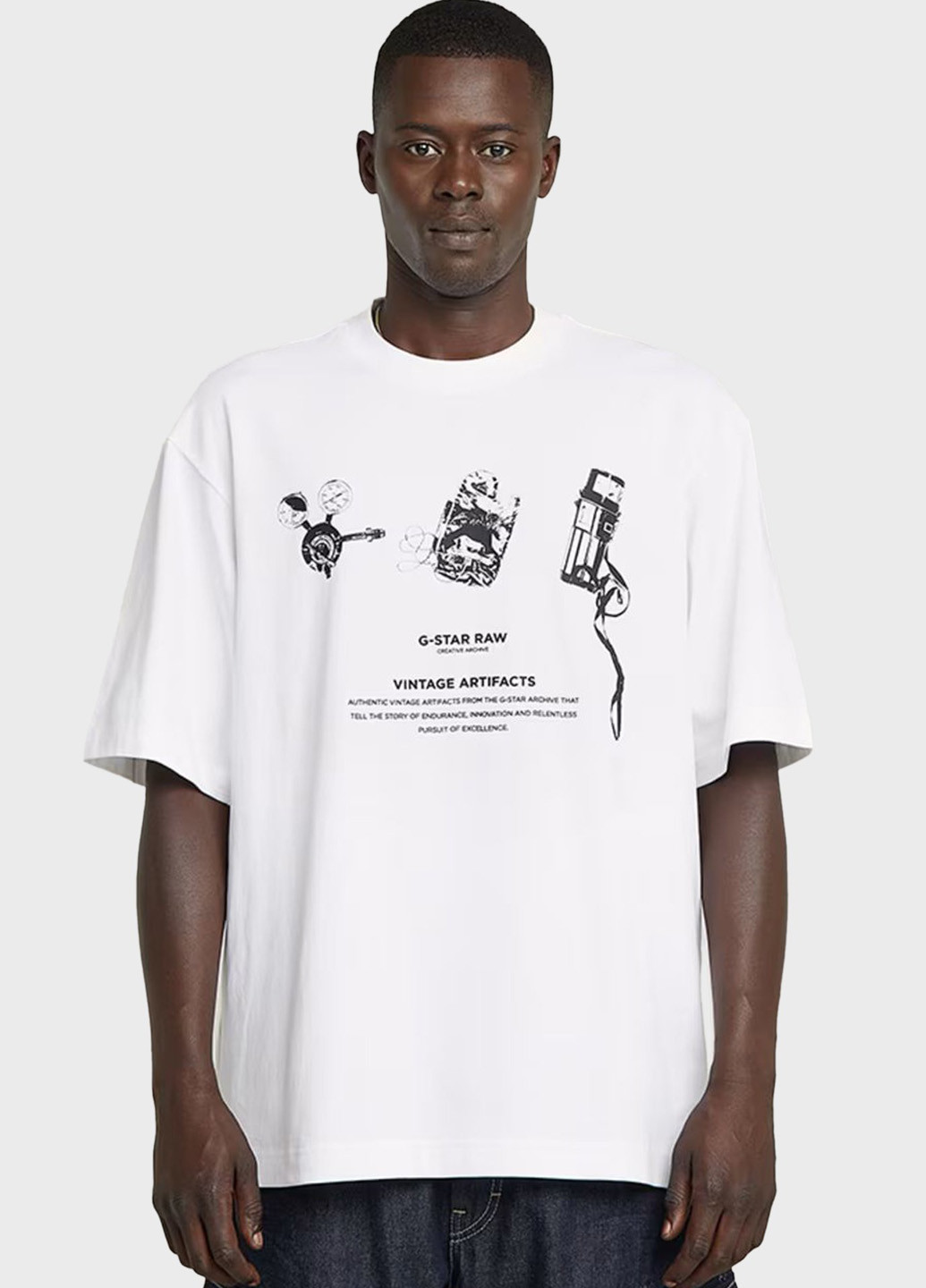 Белая футболка G-Star Raw