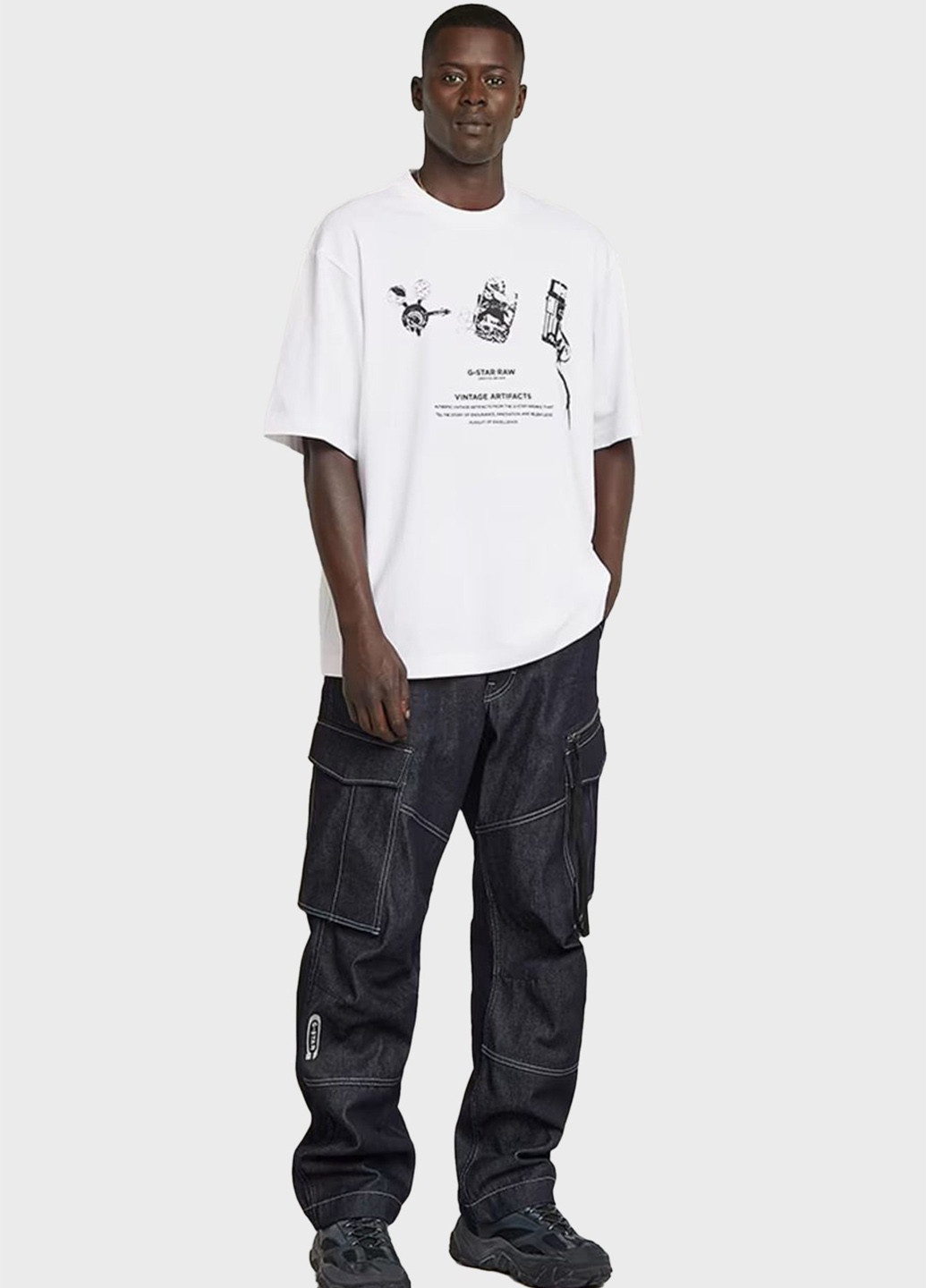 Белая футболка G-Star Raw