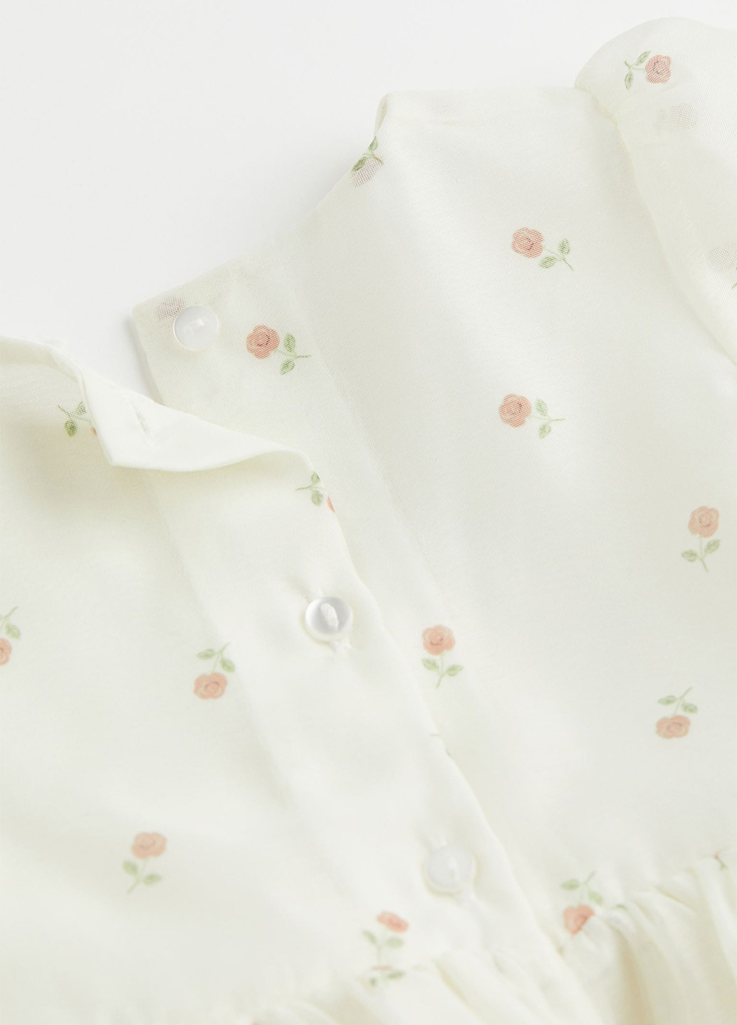 Молочный летний комплект (платье, повязка) H&M