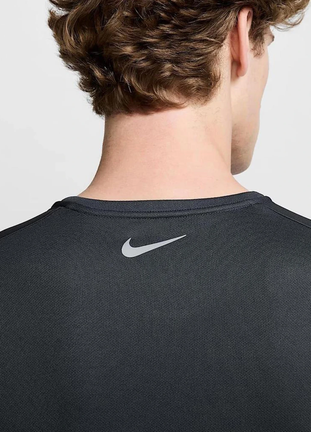 Графітова футболка ib4127-070 Nike Miler Flash Dri-FIT UV Short-Sleeve