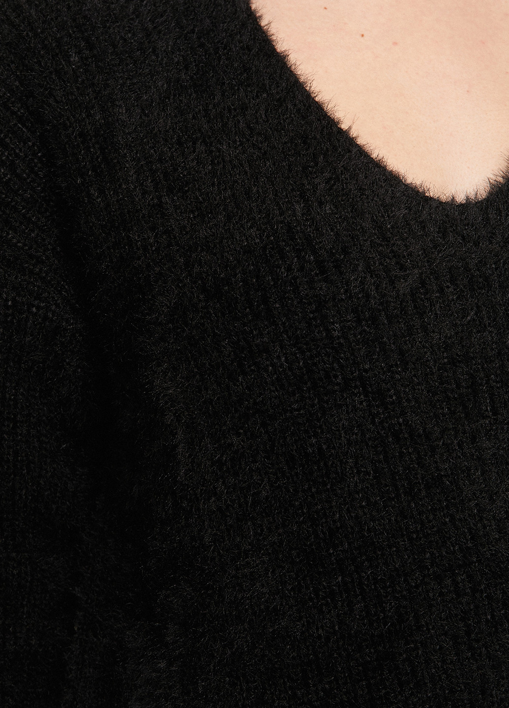 Черный зимний пуловер пуловер KOTON