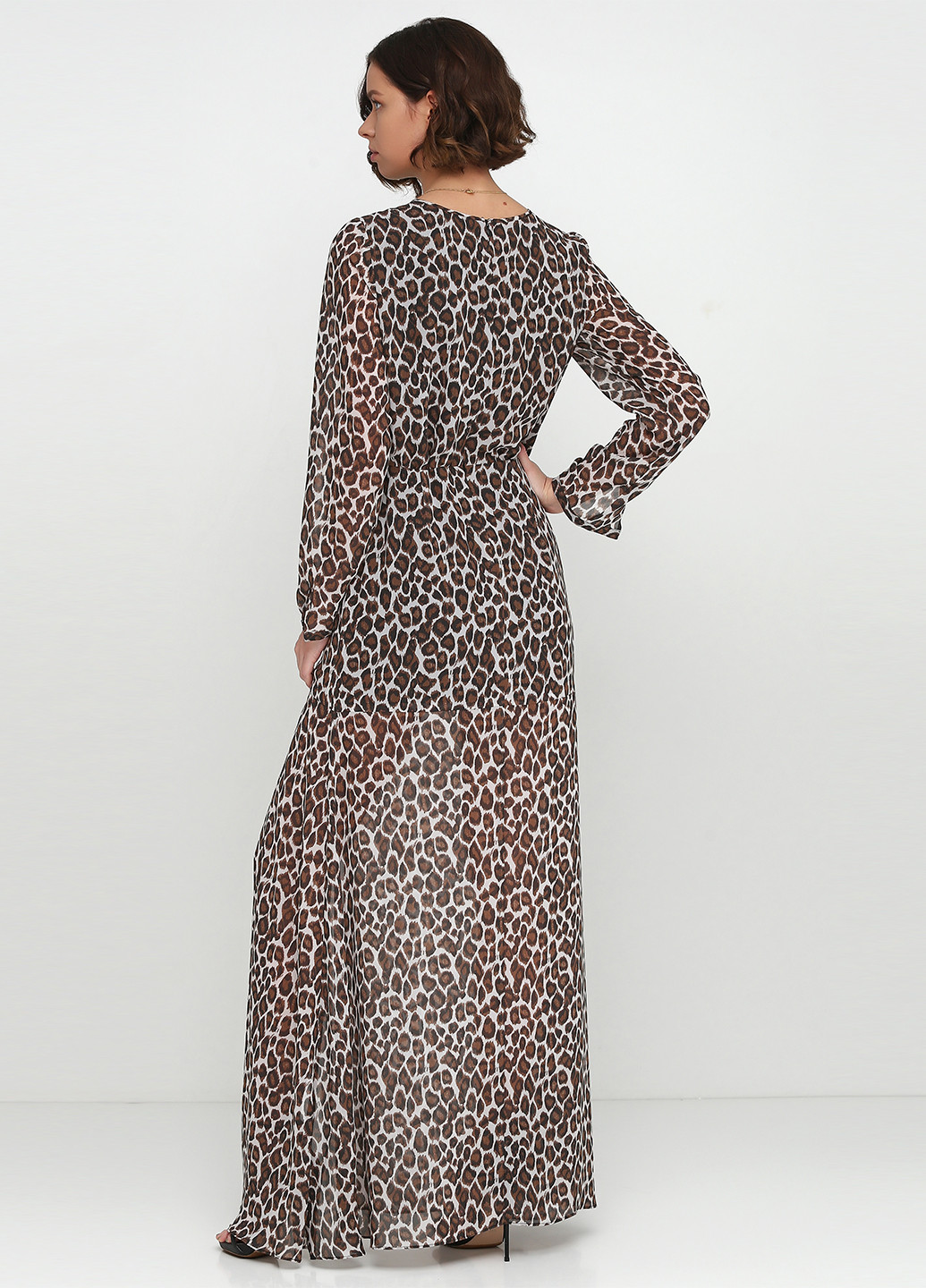 Сіра кежуал сукня на підкладі NUMERO 28 тигровый