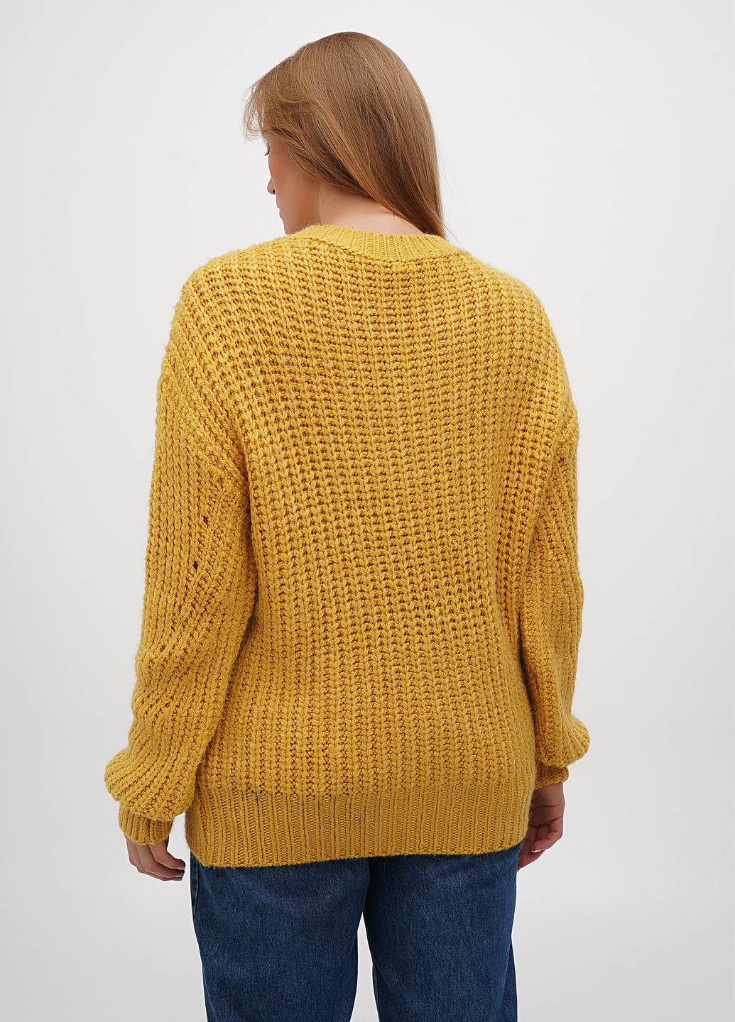 Горчичный демисезонный джемпер джемпер Sassofono