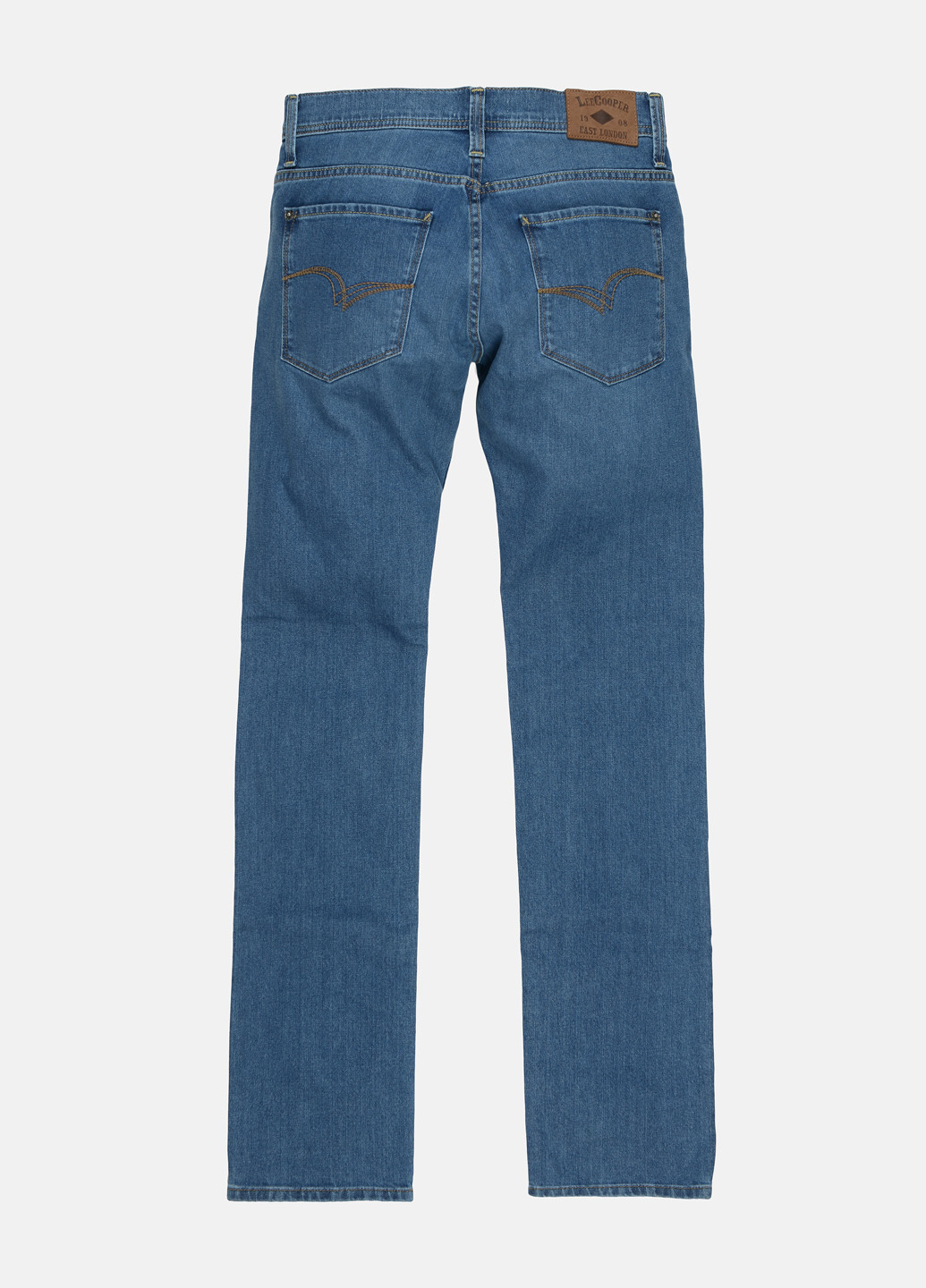 Темно-голубые демисезонные прямые джинсы Lee Cooper