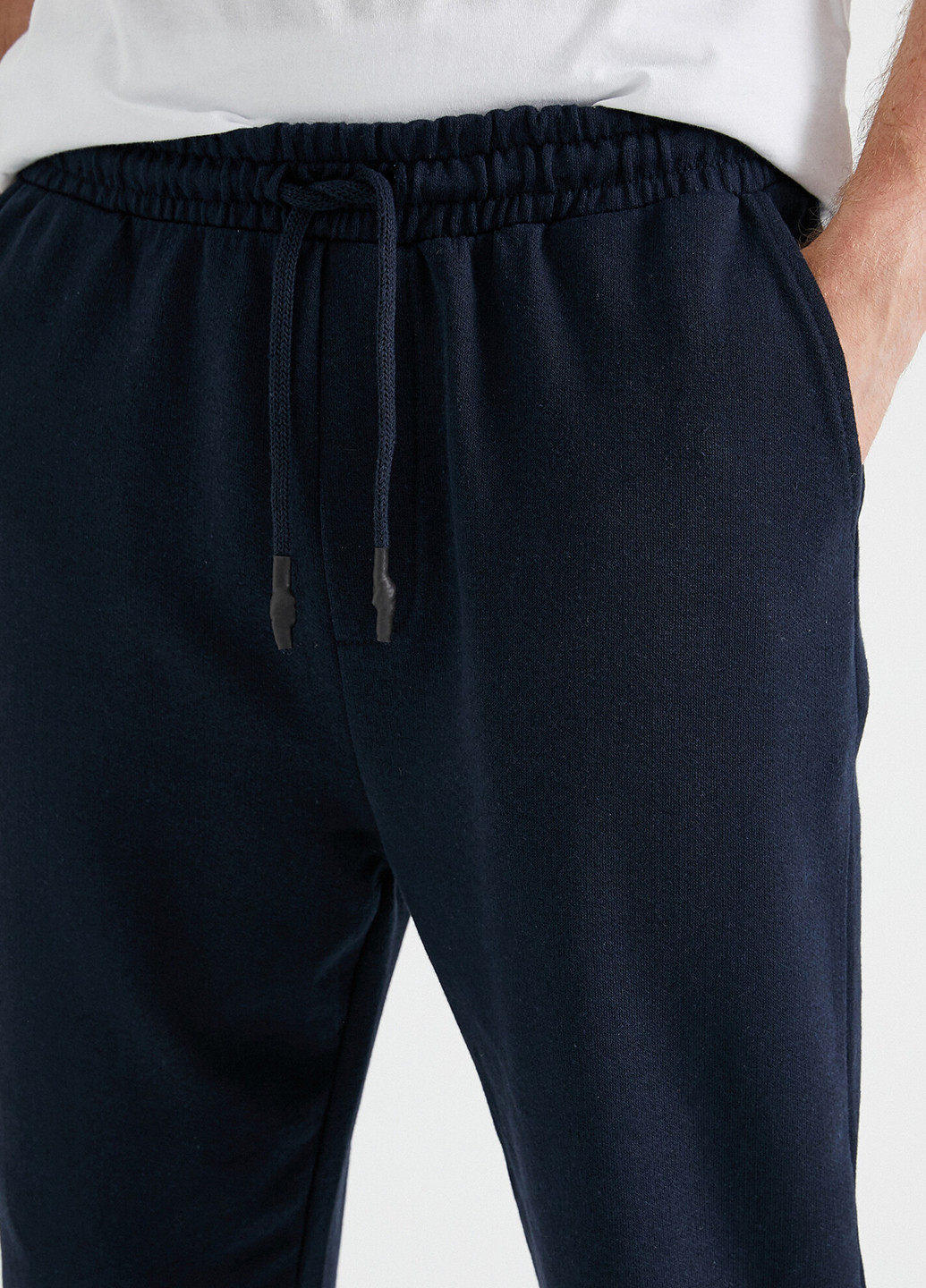 Темно-синие спортивные демисезонные зауженные брюки KOTON